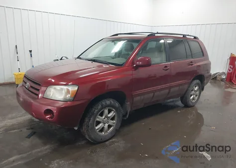 2004 Toyota Highlander V6 from USA, damaged, VIN JTEEP21A340018191